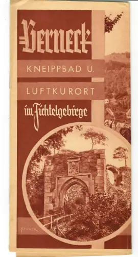 Reiseprospekt Bad Berneck, Fichtelgebirge, Besucher Adolf Hitler, 1935, 427