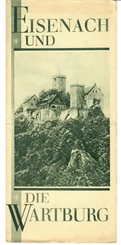 Reiseprospekt  Eisenach und die Wartburg , 1930er Jahre, 419