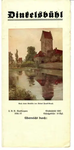 Reiseprospekt Dinkelsbühl, Beilage St. Georgskirche, 1936/37, 450