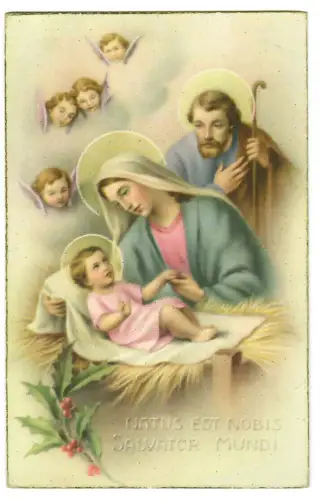 AK Weihnachten, Maria Josef Jesuskind Engel - Christus Geburt - 20127