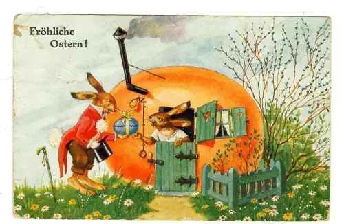AK Ostern, Osterhasen Eihaus, 12165