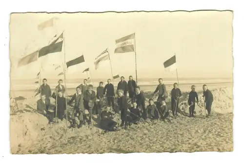 Foto AK, Kindergruppe am Meer, 12177