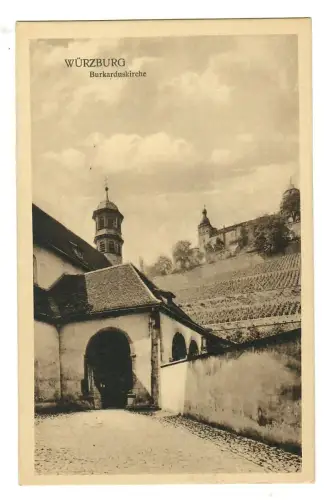 AK Würzburg, Burkaduskirche, 11830