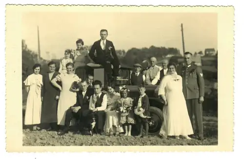 WW2, Wehrmacht, Foto AK Soldaten Hochzeit, 6045