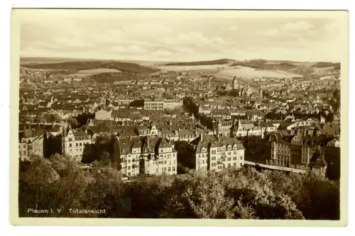 AK Plauen, Panorama, 10755