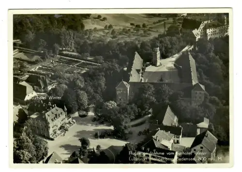 AK Heligenberg Bodensee, Partie mit Kurhotel Winter, Fliegeraufnahme, 11846