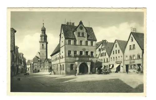 AK Lauf a. d. Pegnitz, Oberer Marktplatz mit Rathaus, 11858