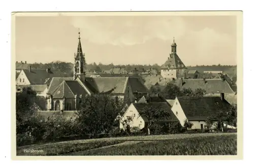 AK Heilsbronn, Teilansicht mit Kirche, 11859