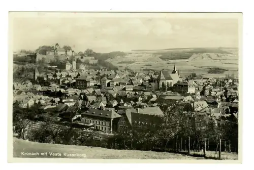 AK Kronach, Panorama mit Veste Rosenberg , 11869