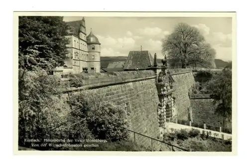 AK Kronach, Veste Rosenberg, Hauptportal, 11873