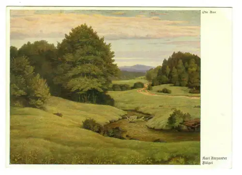 Künstler AK Karl Alexander Flügel: Die Aue, Wiechmann Bildkarten, 30161