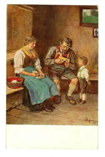 Künstler AK Franz Defregger: Das neue Spielzeug, Seemann, 30206