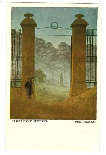 Künstler AK Caspar David Friedri:h: Der Friedhof, Julius Bard Berlin, 30341