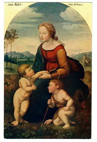 Künstler AK nach Raffael: Die schöne Gätnerin, 30645