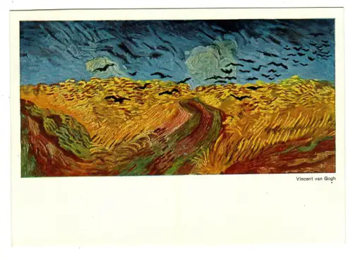 Künstler AK Vincent v Gogh: Kornfelder m. schwarzen Vögeln, Hanfstaengl, 30328