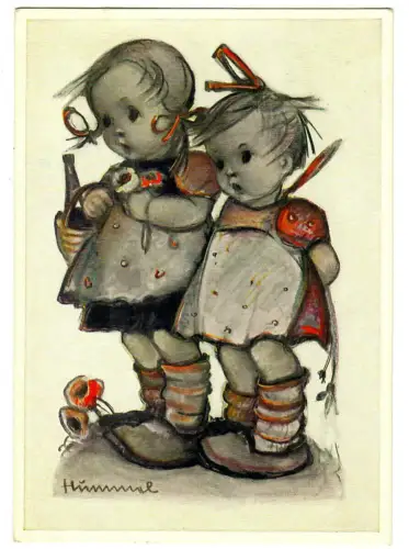 Künstler AK Berta Hummel,  Gratulanten, 30700