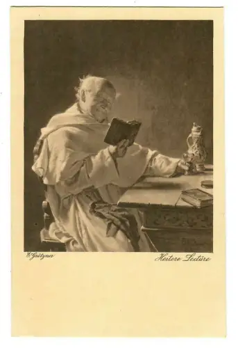 Künstler AK Eduard Grützner: Heitere Lectüre, Wiechmann. 30175