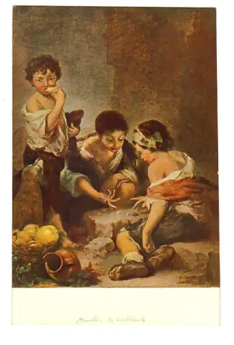 Künstler AK Bartolomé Esteban Murillo, Würfelspieler, 30504