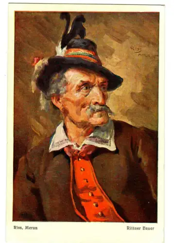 Künstler AK Thomas Riss, Rittner Bauer, Unterwurzacher Innsbruck, 30445