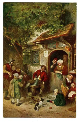 Künstler AK Adrian van Ostade, Der Spielmann, 30495