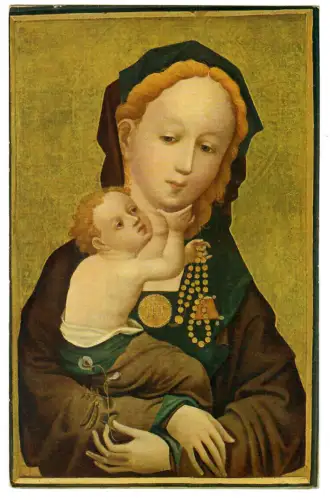 Künstler AK Kölner Meister um 1410, Madonna mit der Wickenblüte, Seemann, 30466