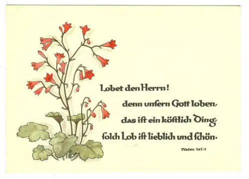 Künstler AK E. Dinkelacker "Lobet den Herrn! ...." - 20141