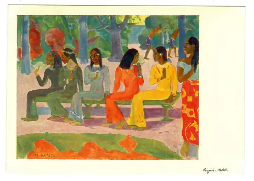Künstler AK Paul Gauguin: Ta Matete, Hanfstaengl, 30318