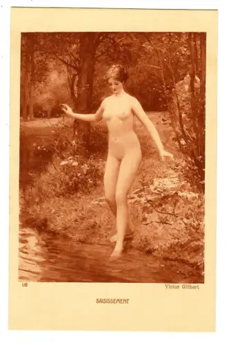 Künstler AK Erotik, Gilbert  "Saisissement", Salons de Paris, 30511