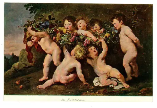 Künstler AK Rubens, Früchtekranz, 30493