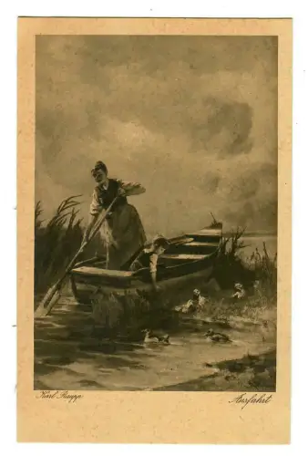 Künstler AK Karl Raupp: Ausfahrt, Wiechmann, 30137