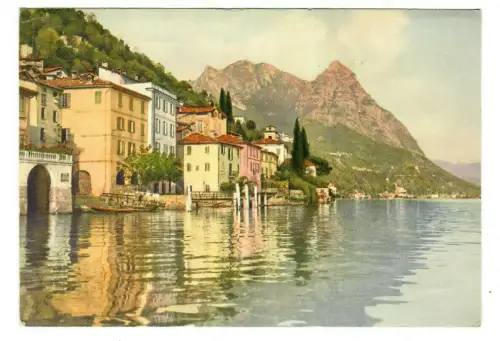 Künstler AK A. Veronesi Lago di Lugano , Oria e Pizzo di Cressogno, 10148