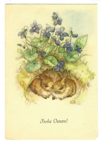 Künstler AK Margret Savelsberg Fohe Ostern! 20137