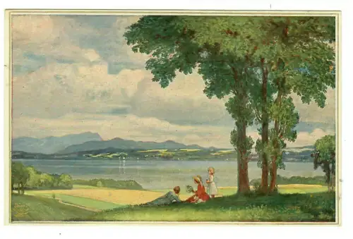 Künstler AK Corneille Max Unter alten Eichen, Primus Postkarte 30018