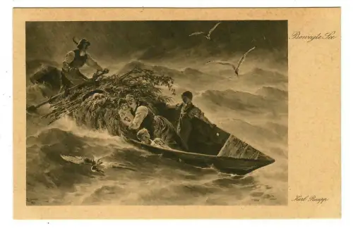 Künstler AK Karl Raupp: Bewegte See, Wiechmann, 30135