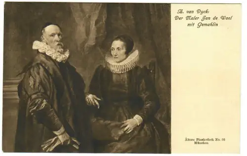 Künstler AK A. van Dyck, Der Maler Jan de Wael mit Gemahlin, Percy Hein, 30428