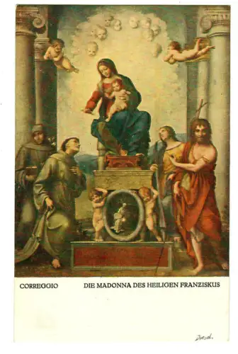 Künstler AK Correggio: Die Madonna des heiligen Franziskus, 30638