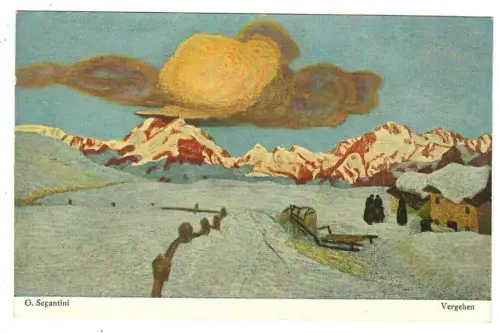 Künstler AK Giovanni Segantini, Vergehen, 30474