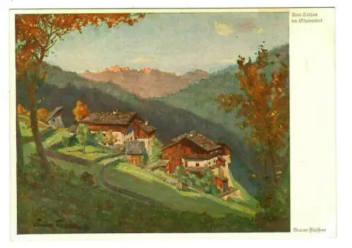 Künstler AK Bruno Flashar: Aus Telfes im Stubaital, Wiechmann Bildkarten, 30166