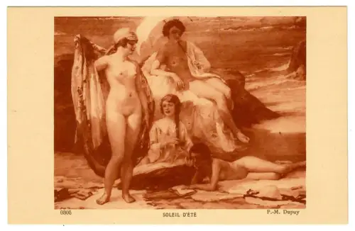 Künstler AK Erotik, Dupuy  "Soleil d'été", Salons de Paris, 30514