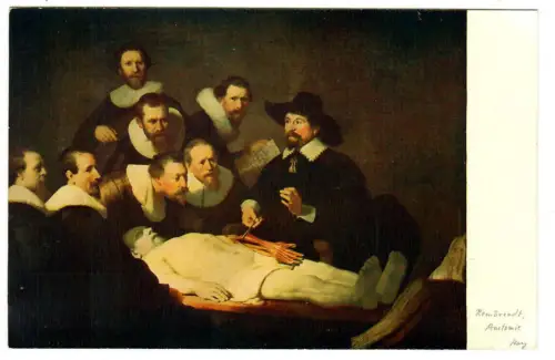 Künstler AK Rembrandt, Die Anatomie, Seemann Leipzig, 30463