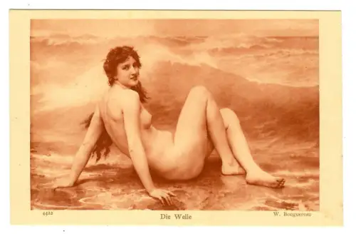 Künstler AK Erotik, Bouguereau "Die Welle", Salons de Paris, 30529