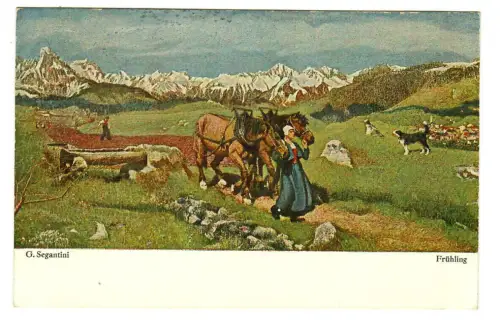 Künstler AK Giovanni Segantini, Frühling, 30472
