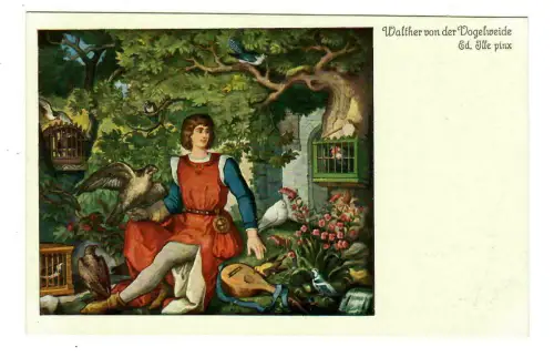 Künstler AK Eduard Ille: Walther von der Vogelweide, Uvachrom, 30248