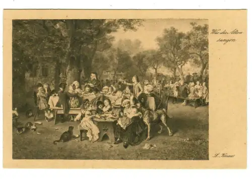 Künstler AK Ludwig Knaus - Wie die alten sungen, Wiechmann, 30158