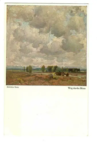 Künstler AK Melchior Kern - Weg durchs Moos, Wiechmann, 30146