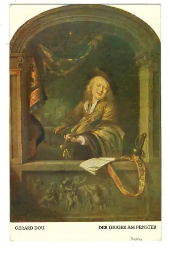 Künstler AK Gerard Dou: Der Geiger am Fenster, 30633