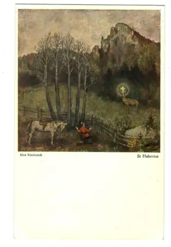 Künstler AK Max Rimboeck: St. Hubertus, Wiechmann - 30372