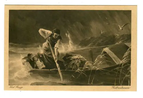 Künstler AK Karl Raupp: Gottvertrauen, Wiechmann, 30142