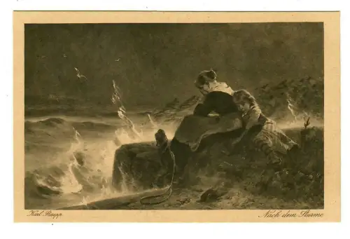 Künstler AK Karl Raupp: Nach dem Sturme, Wiechmann, 30140