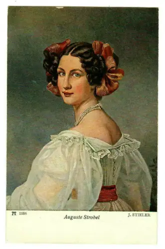Künstler AK Joseph Stieler - Auguste Strobel, Ackermann, 30063